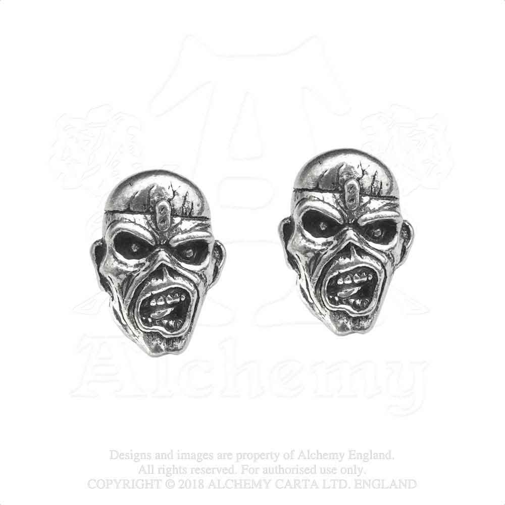 Alchemy Iron Maiden - Piece Of Mind Eddie Boucles d'oreilles - Couleur argent
